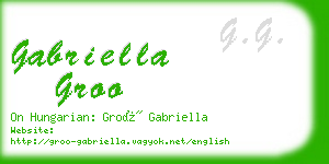 gabriella groo business card